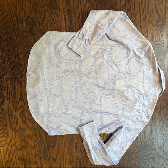 Frank & Eileen Sky Blue Rope Print Shirt - Picture 8 of 10